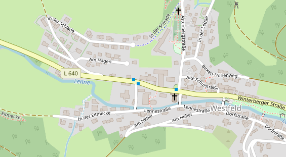 Restaurant auf Karte