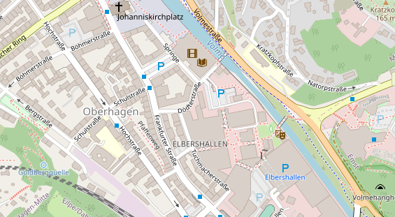 Restaurant auf Karte