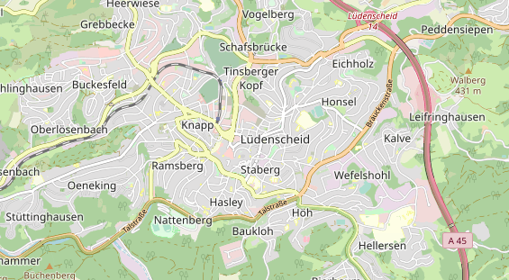 Restaurant auf Karte