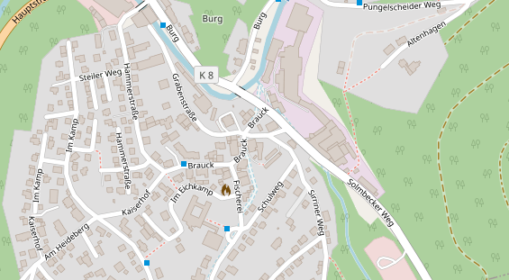 Restaurant auf Karte