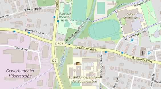 Restaurant auf Karte