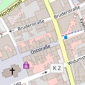 Restaurant auf Karte