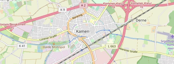 Restaurant auf Karte