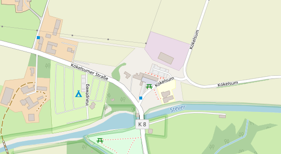 Restaurant auf Karte