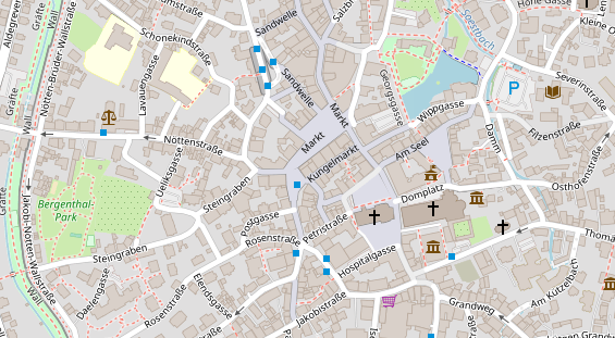 Restaurant auf Karte