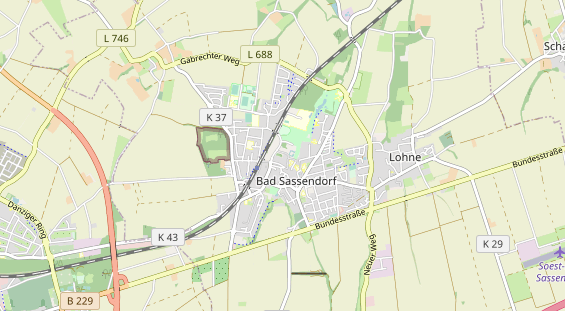 Restaurant auf Karte