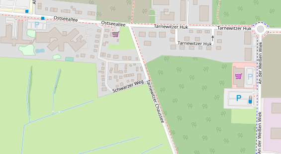 Restaurant auf Karte