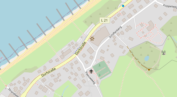 Restaurant auf Karte