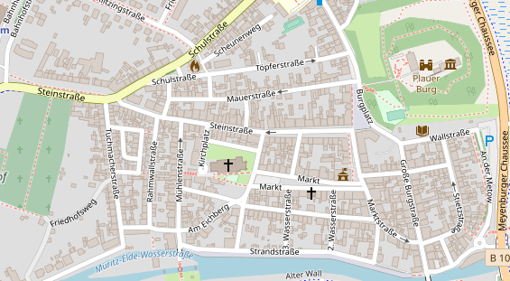 Restaurant auf Karte