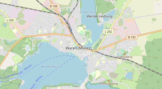 Restaurant auf Karte