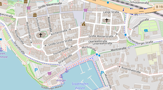 Restaurant auf Karte