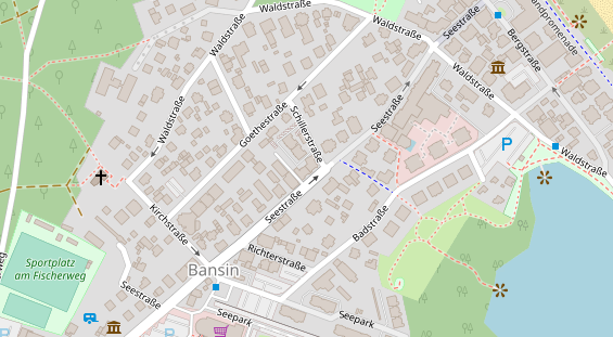 Restaurant auf Karte