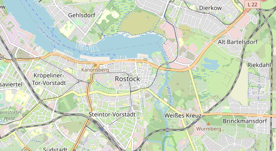 Restaurant auf Karte