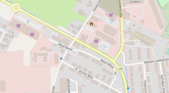 Restaurant auf Karte