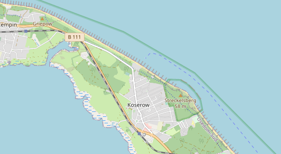 Restaurant auf Karte