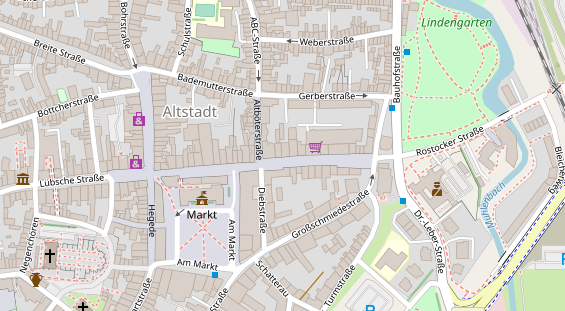 Restaurant auf Karte