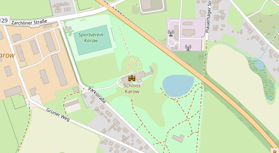 Restaurant auf Karte