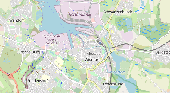 Restaurant auf Karte