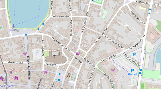 Restaurant auf Karte