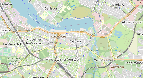 Restaurant auf Karte