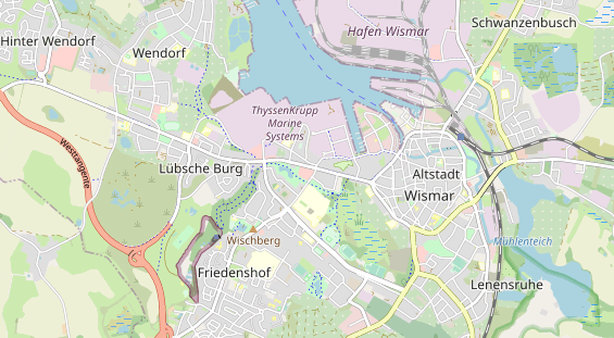 Restaurant auf Karte