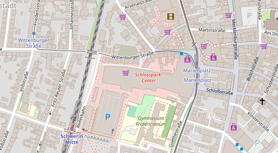 Restaurant auf Karte