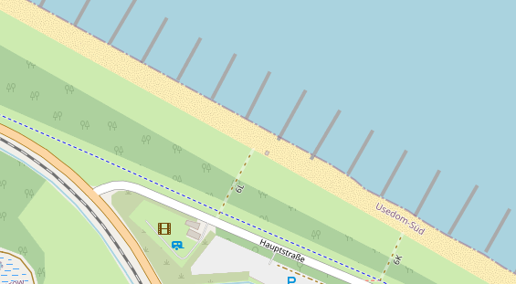 Restaurant auf Karte