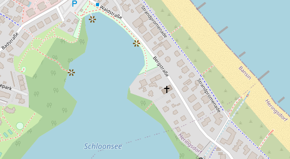 Restaurant auf Karte