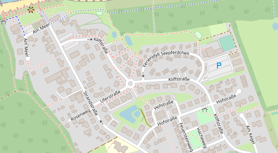 Restaurant auf Karte