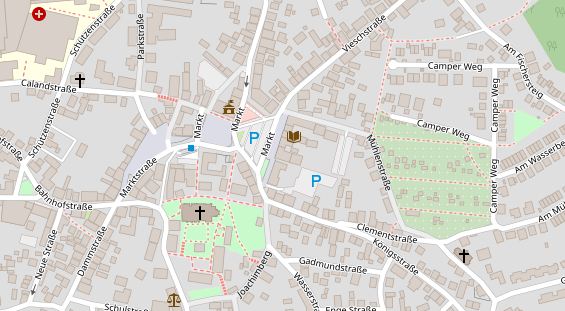 Restaurant auf Karte