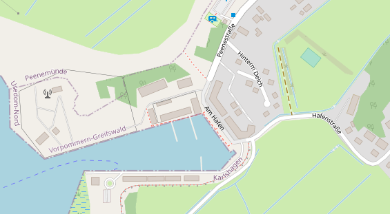 Restaurant auf Karte