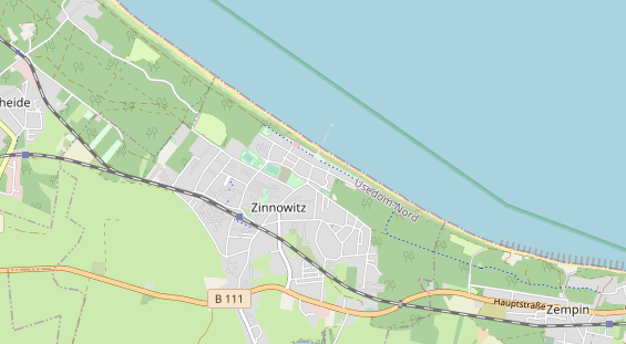 Restaurant auf Karte