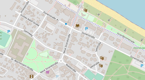 Restaurant auf Karte