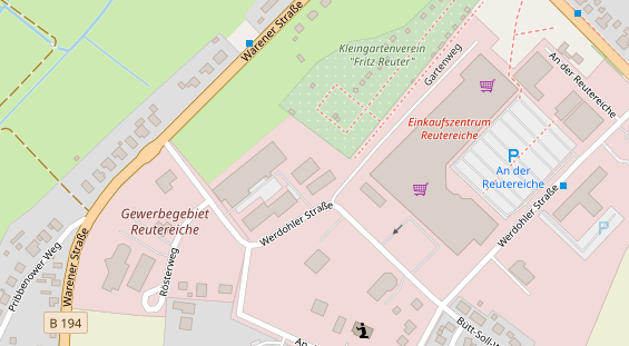 Restaurant auf Karte