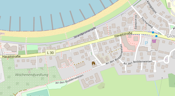 Restaurant auf Karte