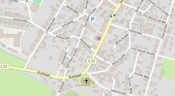 Restaurant auf Karte