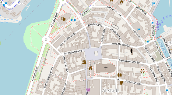 Restaurant auf Karte