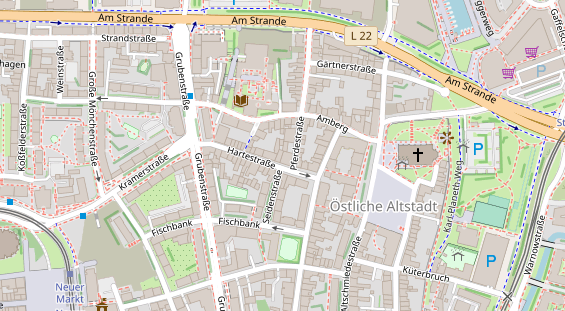 Restaurant auf Karte