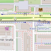 Restaurant auf Karte