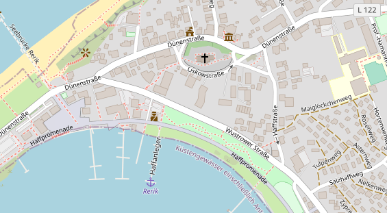 Restaurant auf Karte