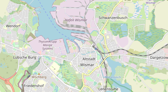 Restaurant auf Karte