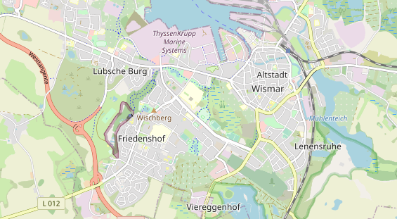 Restaurant auf Karte