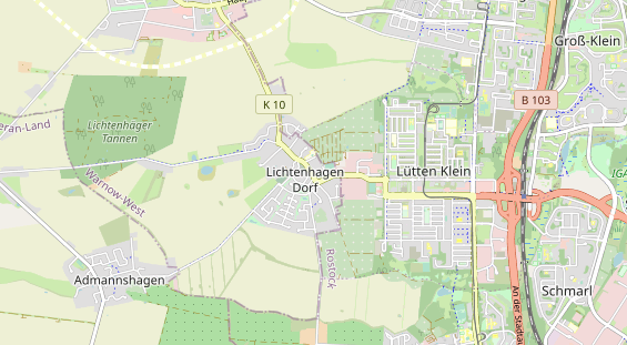 Restaurant auf Karte