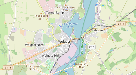 Restaurant auf Karte