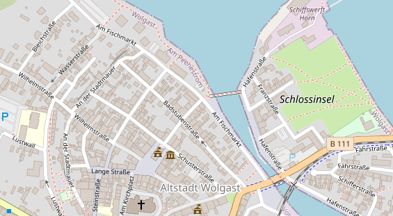 Restaurant auf Karte