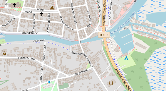 Restaurant auf Karte