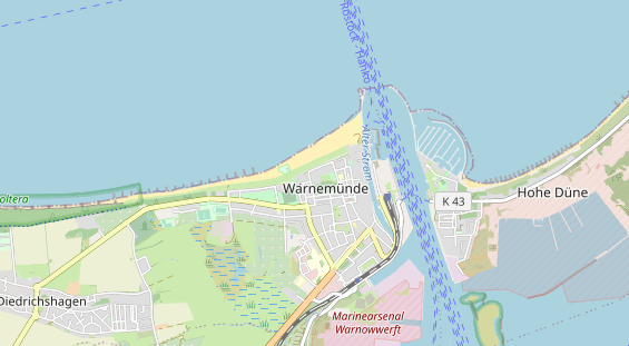 Restaurant auf Karte