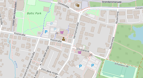 Restaurant auf Karte