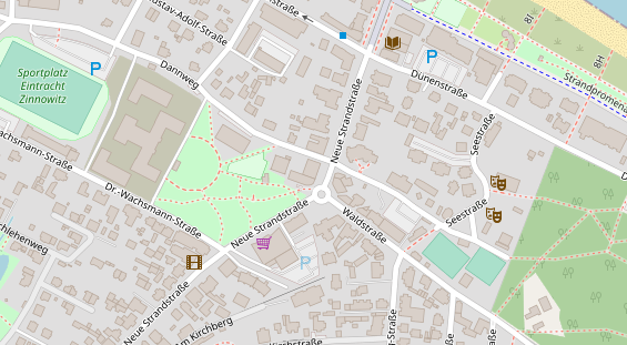 Restaurant auf Karte