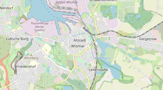 Restaurant auf Karte